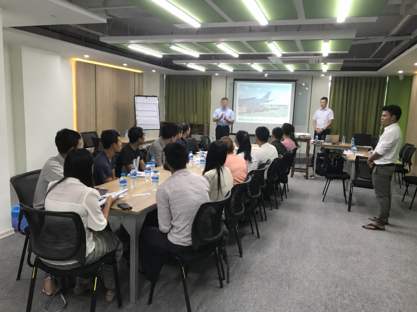 Candidates attending a pre-departure preparation session