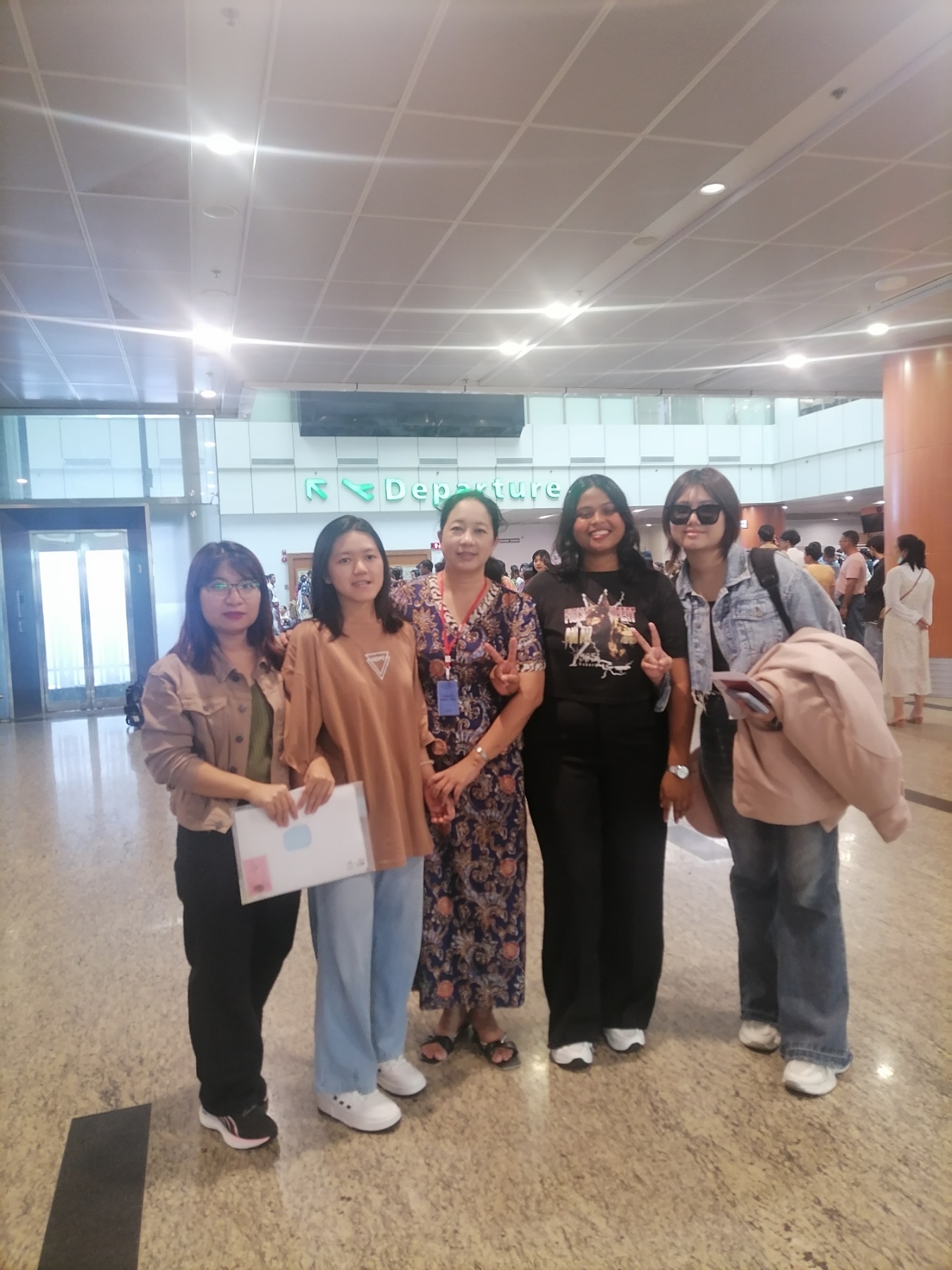 YPS students receiving support before departure